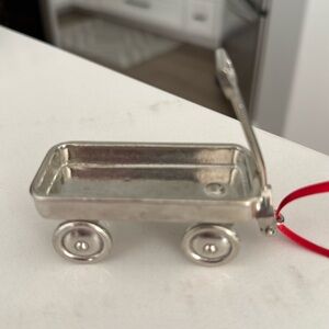 Lenox VTG Little Silver Wagon
Christmas Ornament